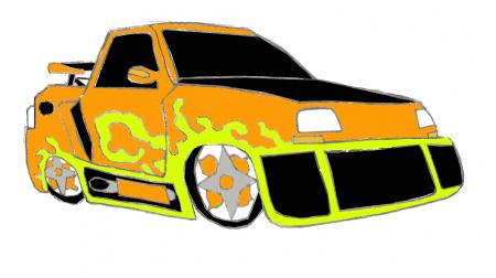 Renault Super 5 GT Turbo Pickup Fire