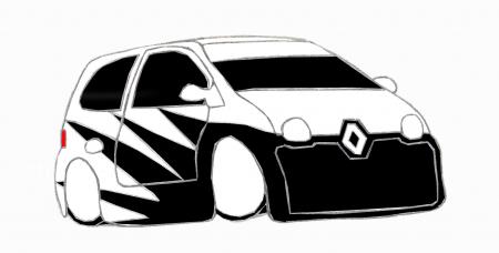 Renault Twingo Contrast Colors